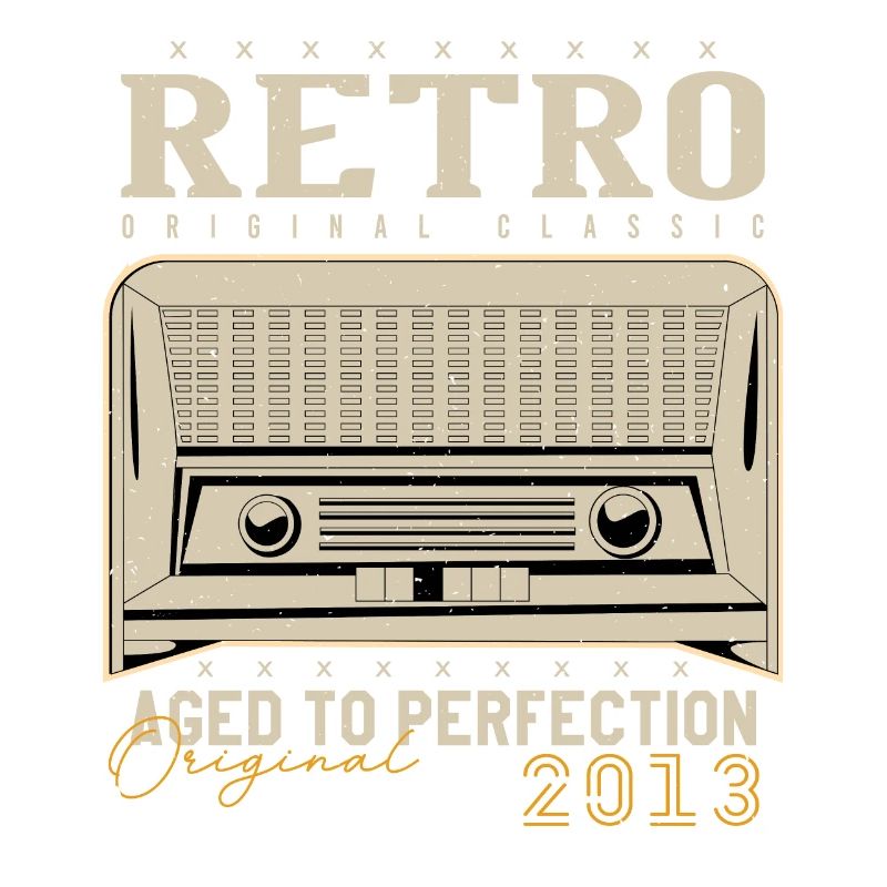 Retro 2013 Birthday Gift 2013 Vintage 2013