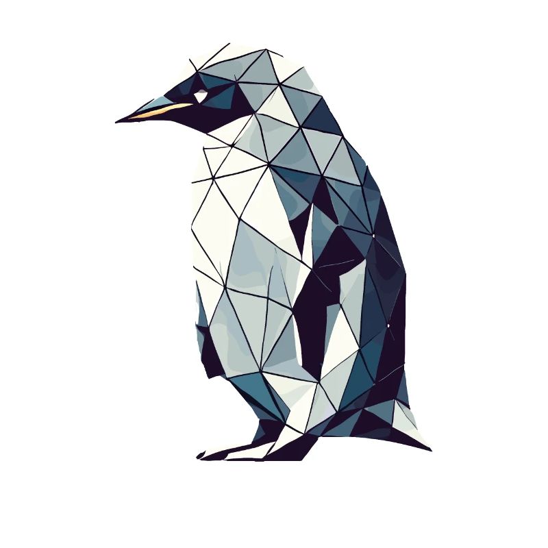 Geometric Art Penguin Penguins