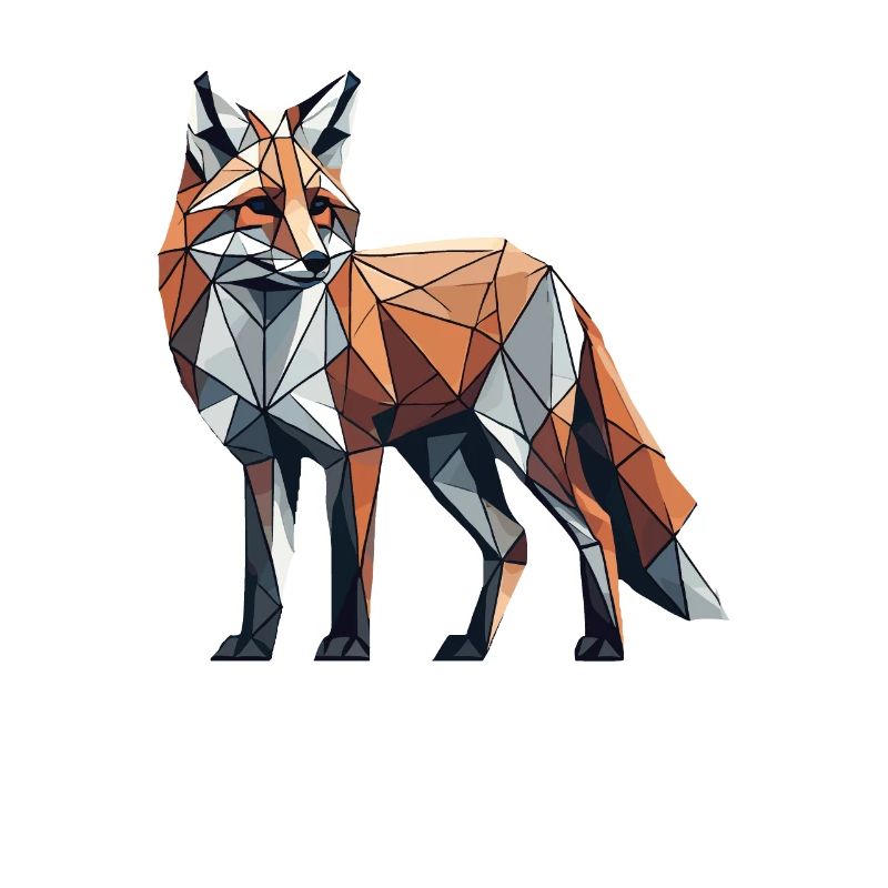 Geometric Art Fox Foxes