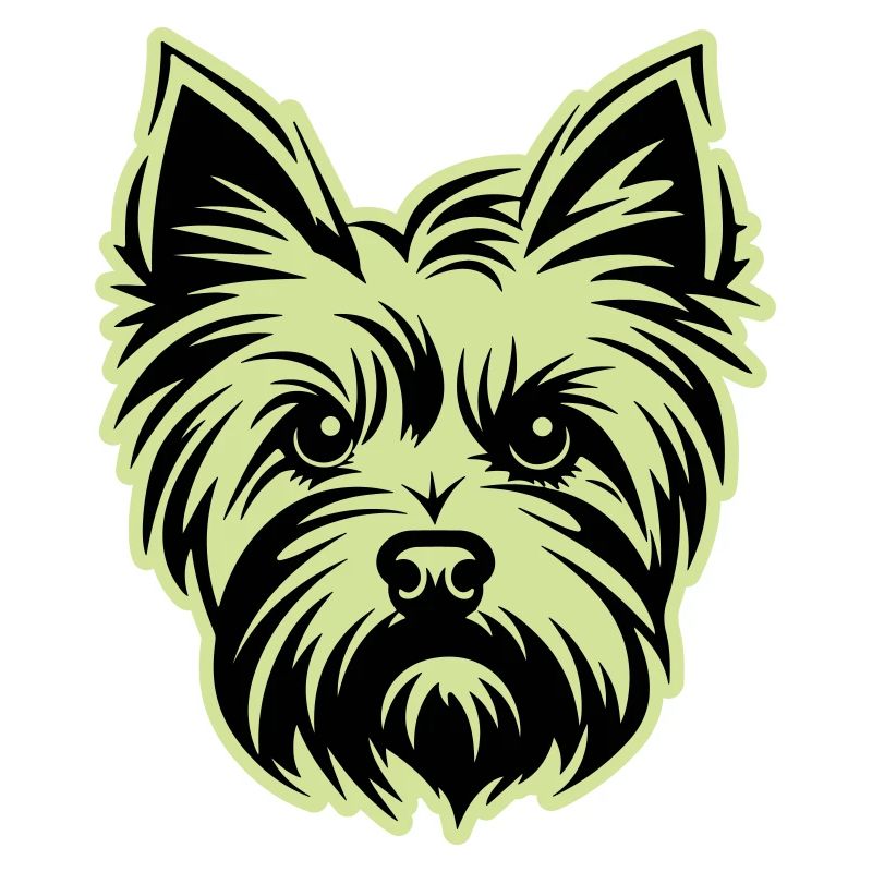 Yorkshire Terrier Dog Head