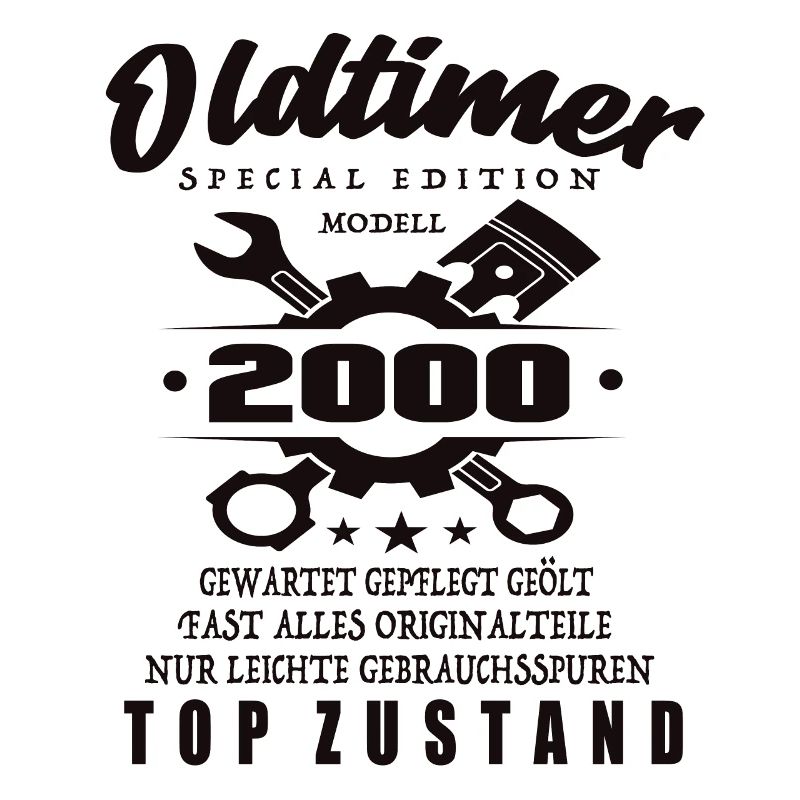 Oldtimer Special Edition Modell 2000 Geburtstag