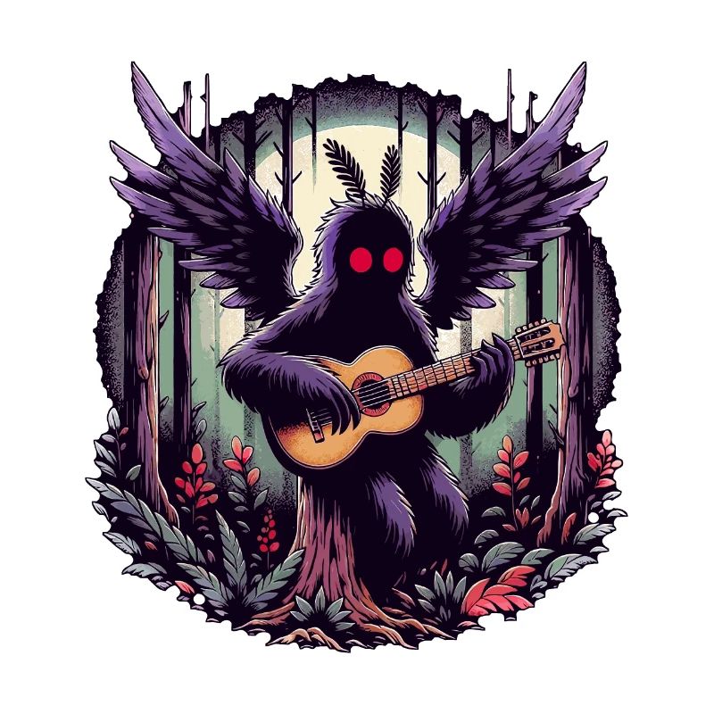 Mothman with classical guitar