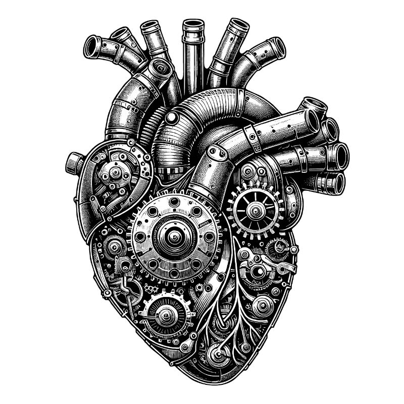 Mechanical Steampunk Heart