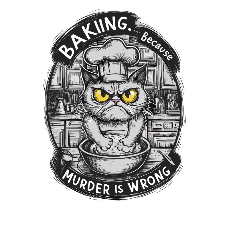 Chat de cuisson avec attitude Chef drôle