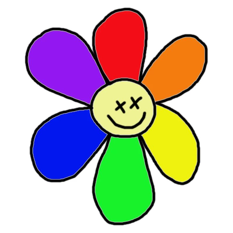 Regenbogen-Blume