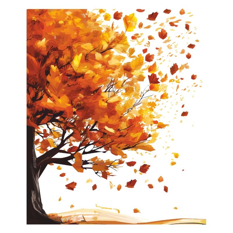 HERBST BAUM BLÄTTER