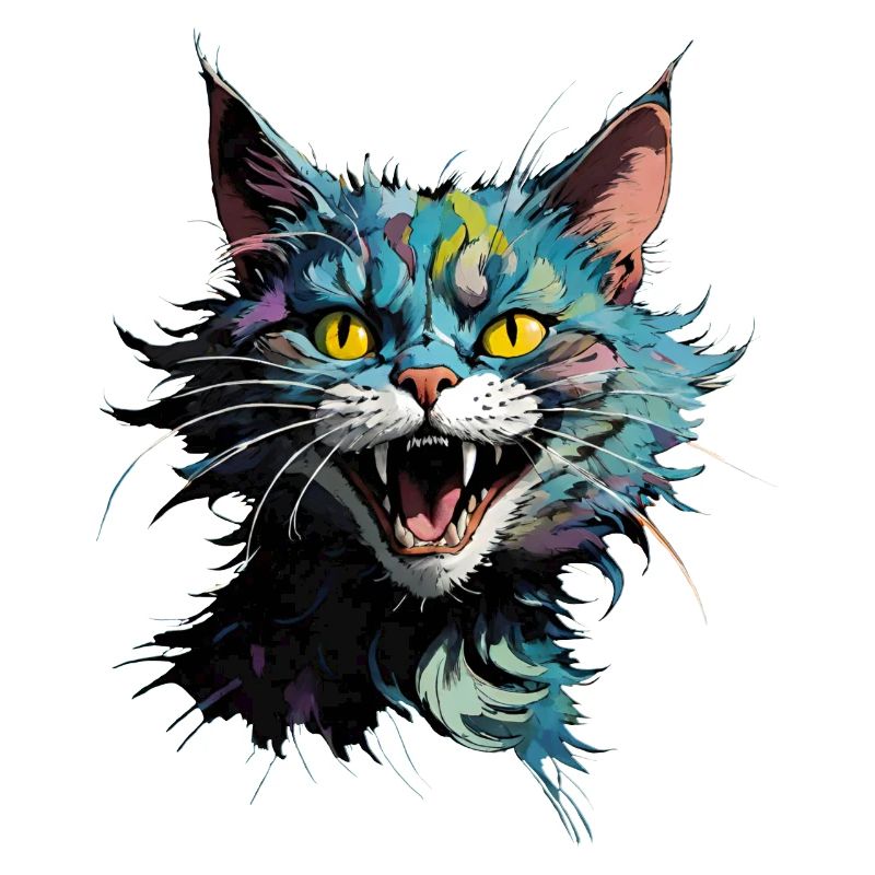 crazy cat