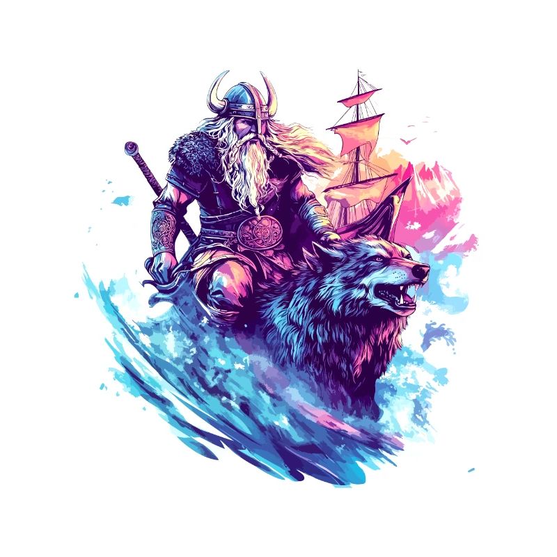 Wikinger Wolf Krieger Valhalla