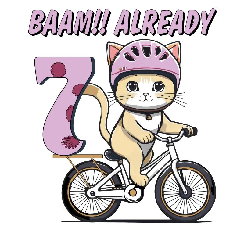 VÉLO CHAT BAAM !! DÉJÀ SEPT