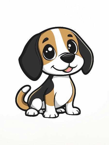 Beagle Hund Comic Niedlich