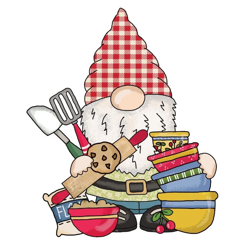 Bäcker Bäckerin Hobbybäcker Backen Wichtel Gnom