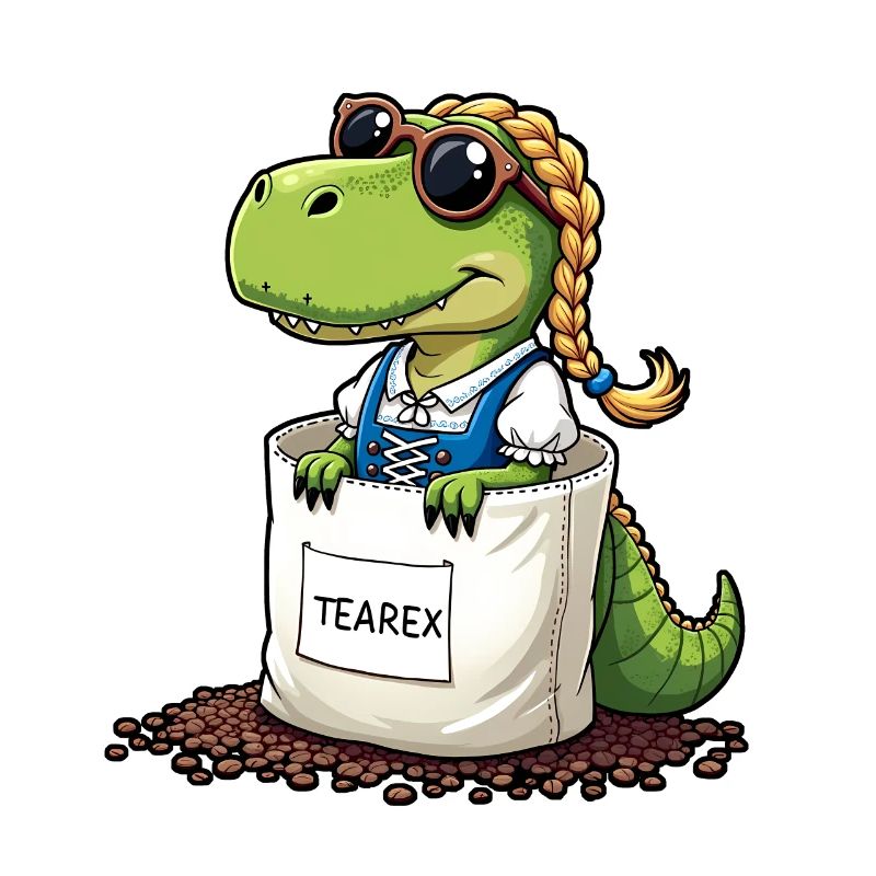 Tea Rex Dinosaurier traditionellen Dir Tee