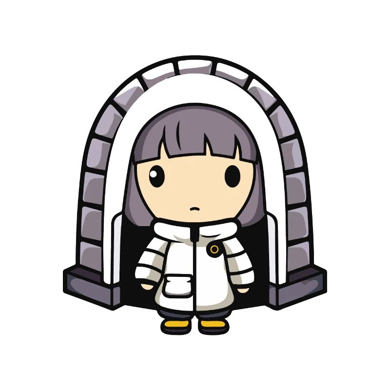 Winter Eskimo Iglu Comic