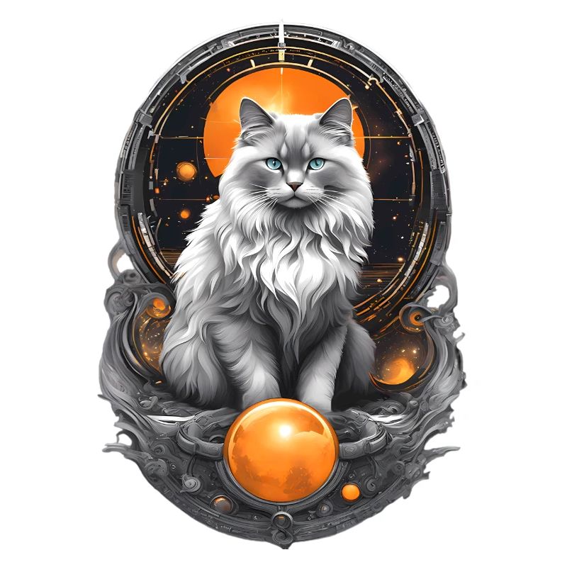 Futuristic Ragdoll Cat – Sci-Fi Cat