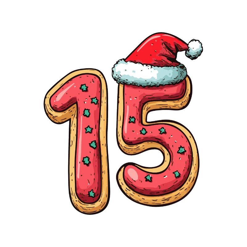 Biscuit de Noël à 15 chiffres