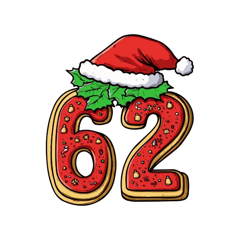Biscuit de Noël à 62 chiffres