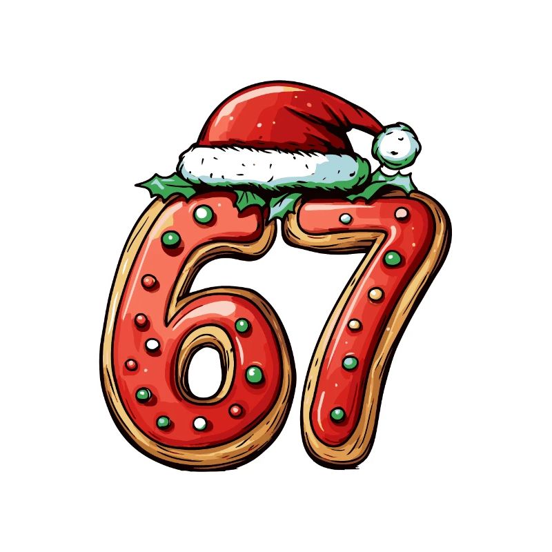 Biscuit de Noël à 67 chiffres