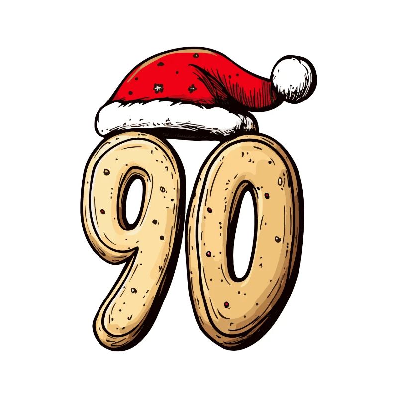 Biscuit de Noël à 90 chiffres