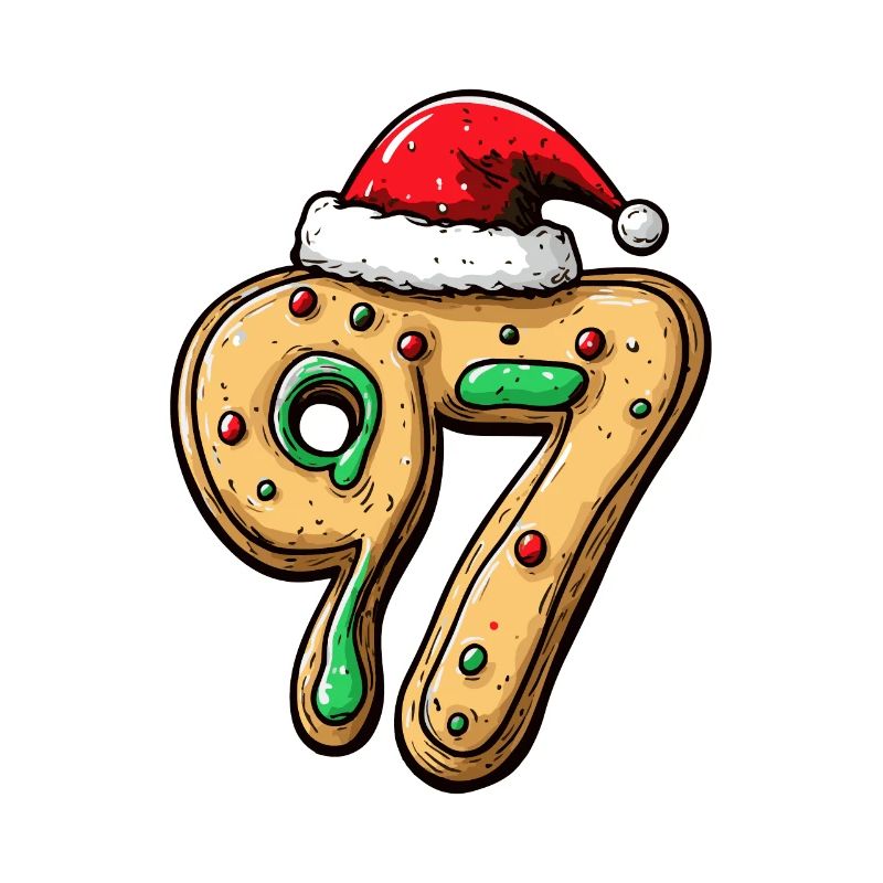 Biscuit de Noël à 97 chiffres