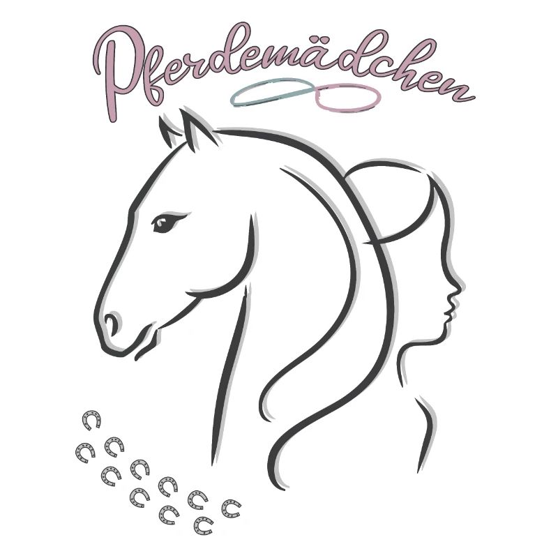 Pferdemädchen - Mädchen liebt Pferde