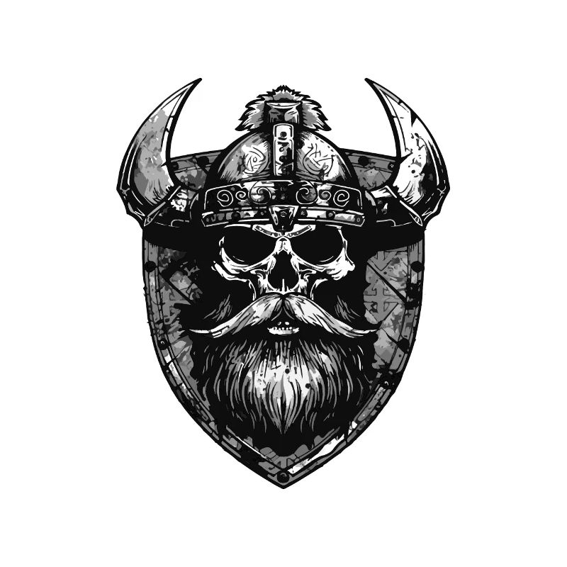 Wikinger Skull Wappen