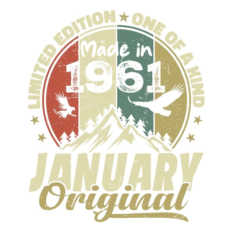 Geburtstag Januar 1961 - Original Januar 1961