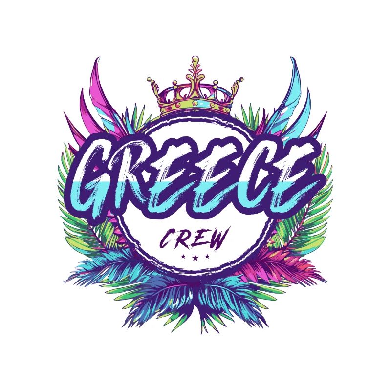 Grèce Crew Coloré