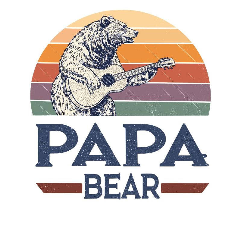 Papa Bear – Retro Design for Bear Lovers