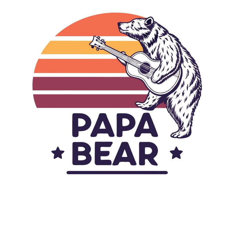Papa Bear – Retro Design for Bear Lovers