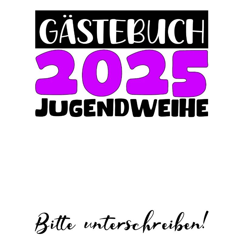 Jugendweihe 2025 Gästebuch Geschenk Mädchen Jungen
