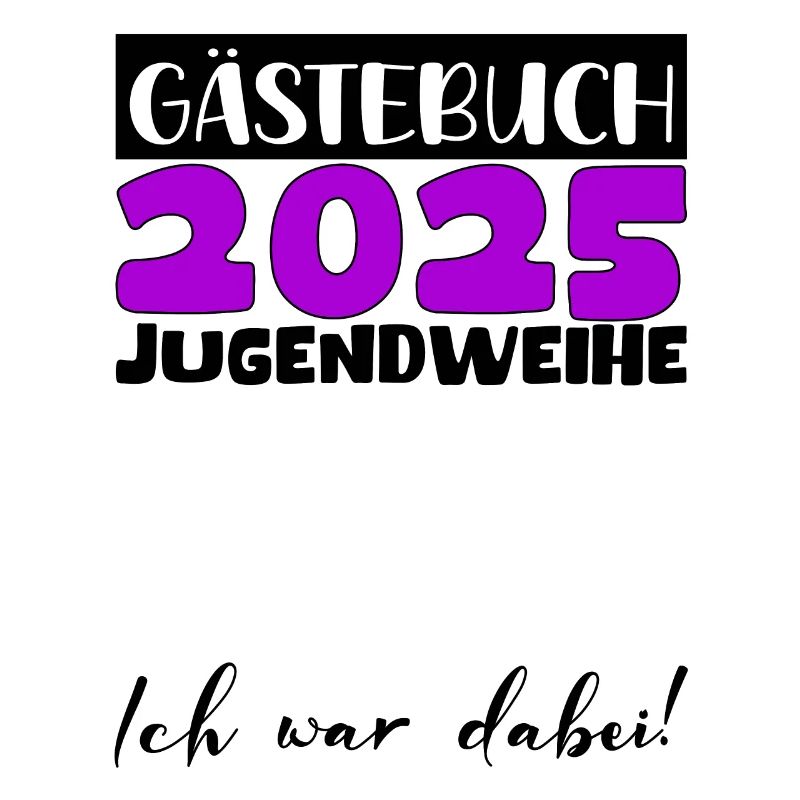 Jugendweihe 2025 Gästebuch Geschenk Mädchen Jungen