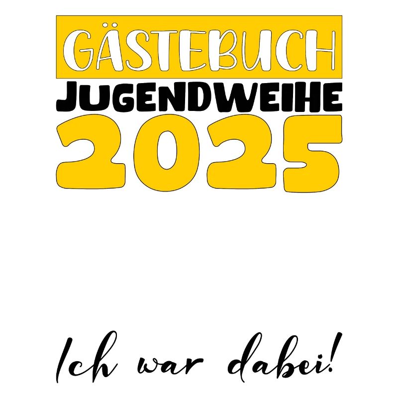 Jugendweihe 2025 Gästebuch Geschenk Mädchen Jungen