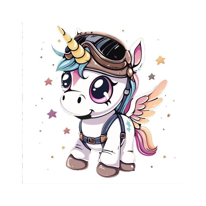 Cute Unicorn Pilot