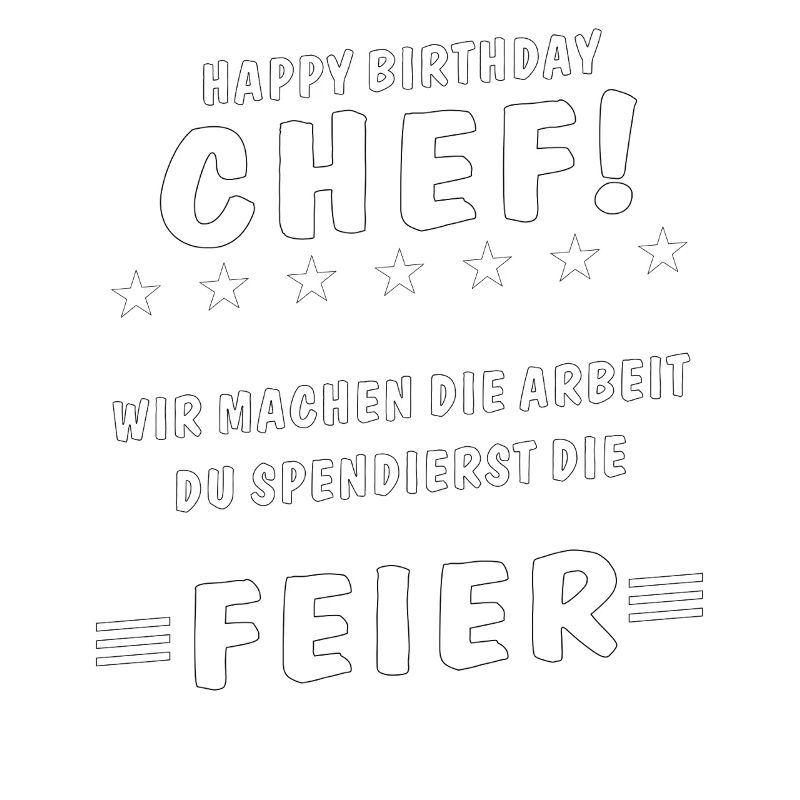 JOYEUX ANNIVERSAIRE CHEF