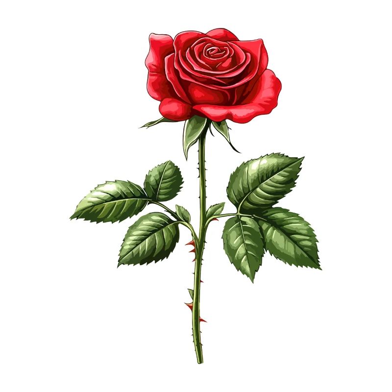 Rose Fleur Amour Saint Valentin