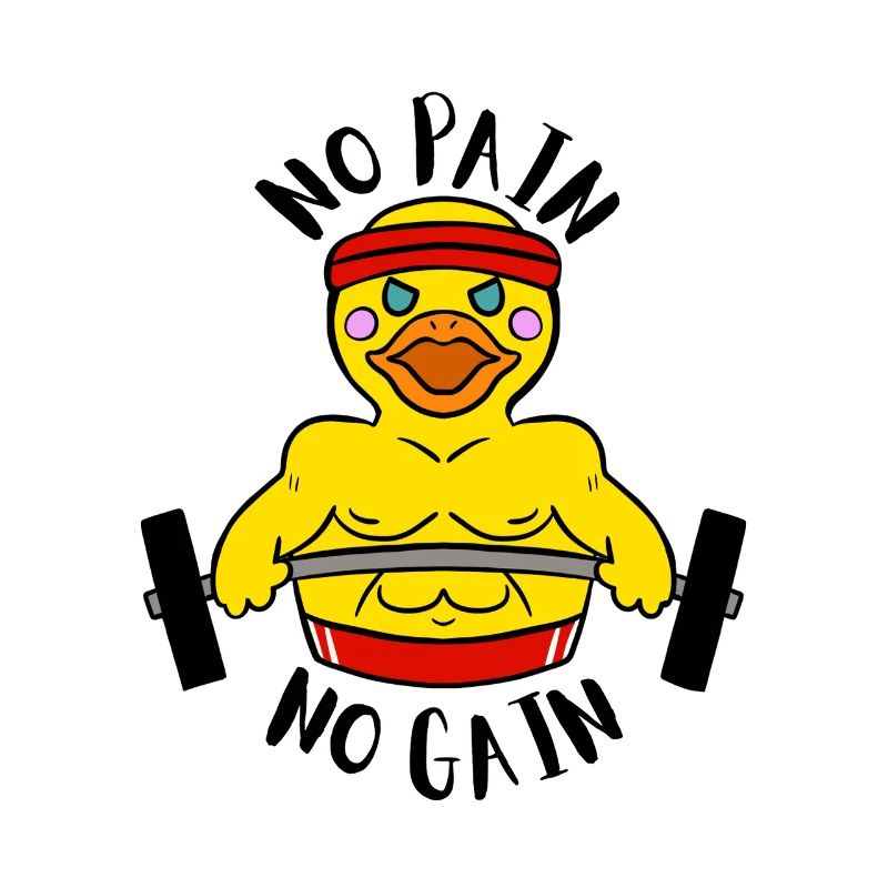 Pas de douleur, pas de gain Ducky Body Builder