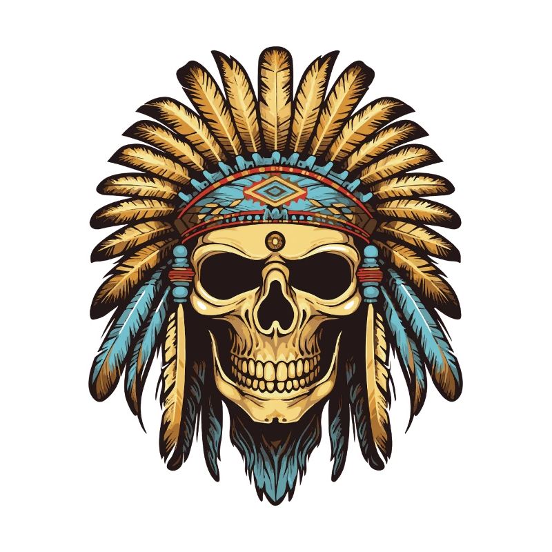 Apache Indian Chief Skull