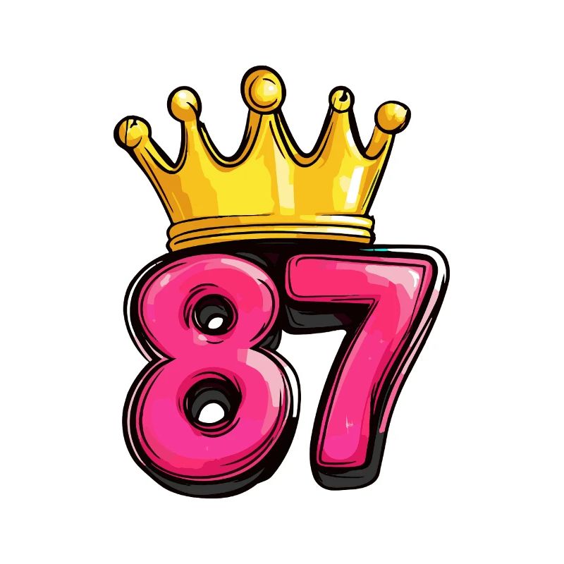 87 Zahl Krone
