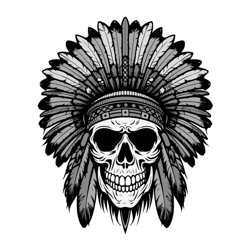 Apache Indian Chief Skull