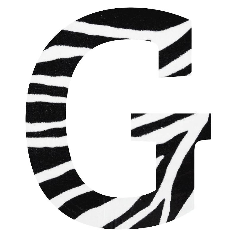 Buchstabe g Zebra