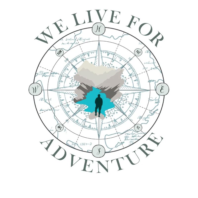 Kompass Abenteuer Silhouette Design Compass