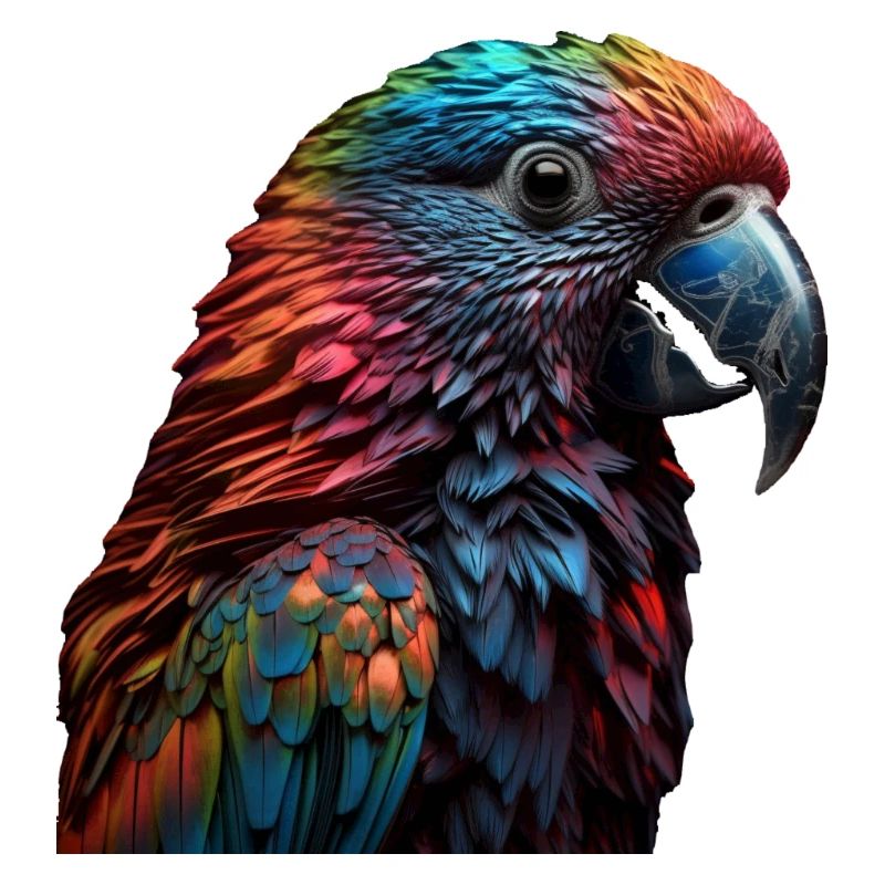 Le perroquet multicolore