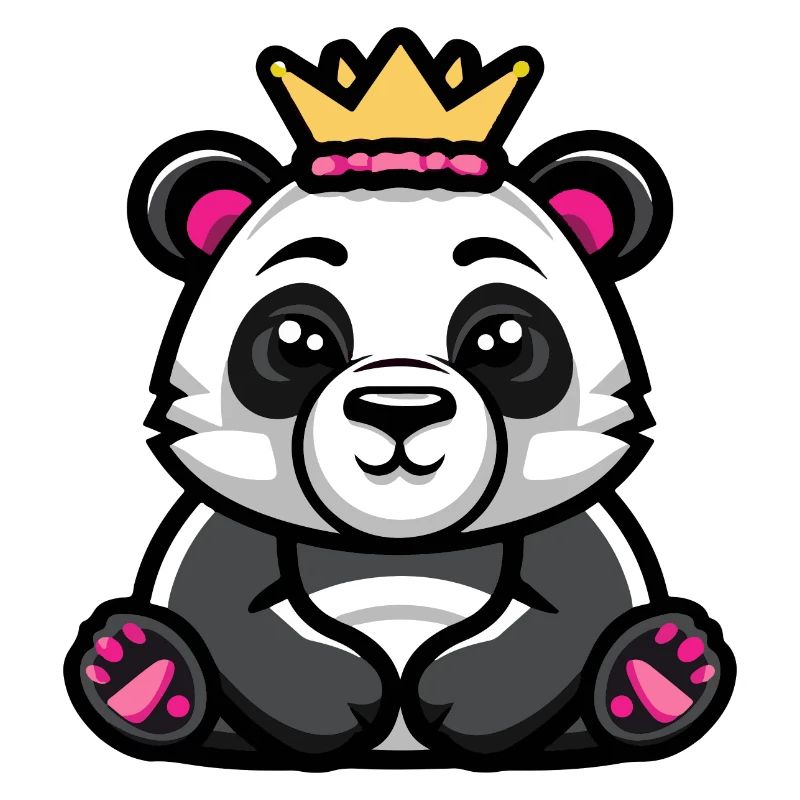 Panda Comic Krone