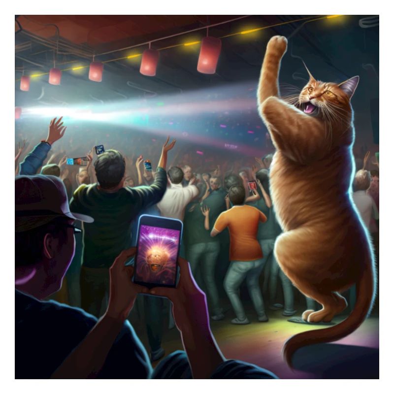Cat dancing