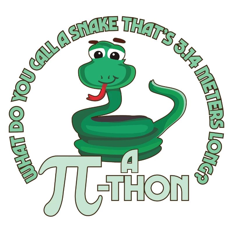 Math Pun Pi-thon Funny Snake Mathematics Meme