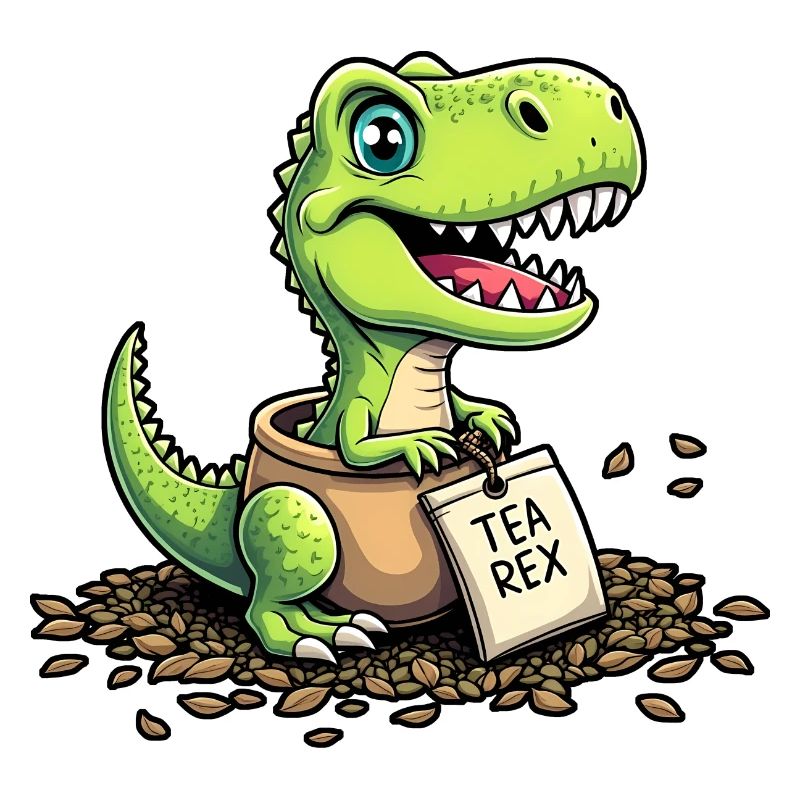 Tea Rex Dinosaurier Tee