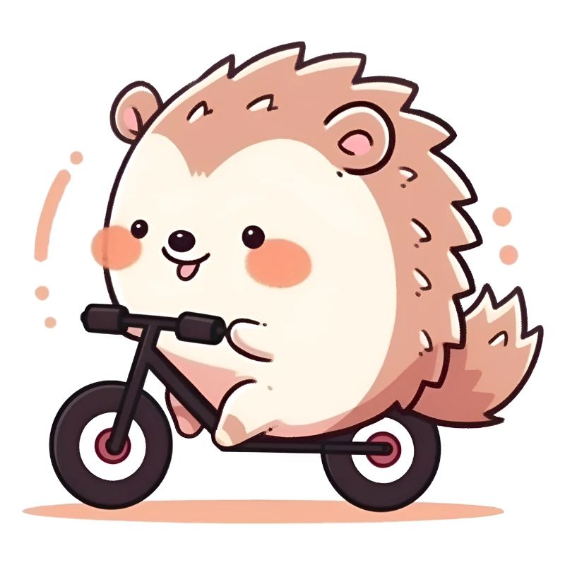 Igel Radfahrer