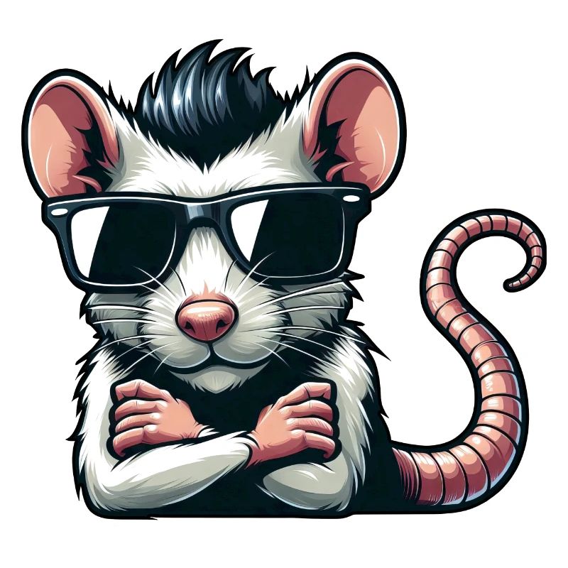 Cool Rat Mouse Sunglasses 50s 60s