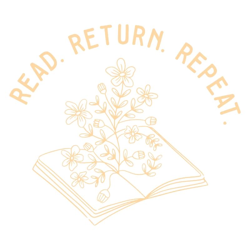 Librarian Read Return Repeat Library Worker Book