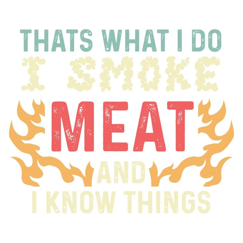 Ich rauche Fleisch Fleischliebhaber Geschenk